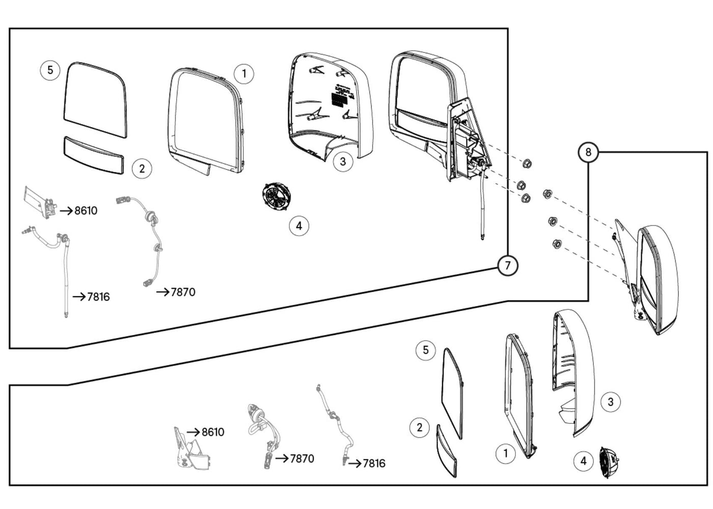 6010 Exterior Mirrors