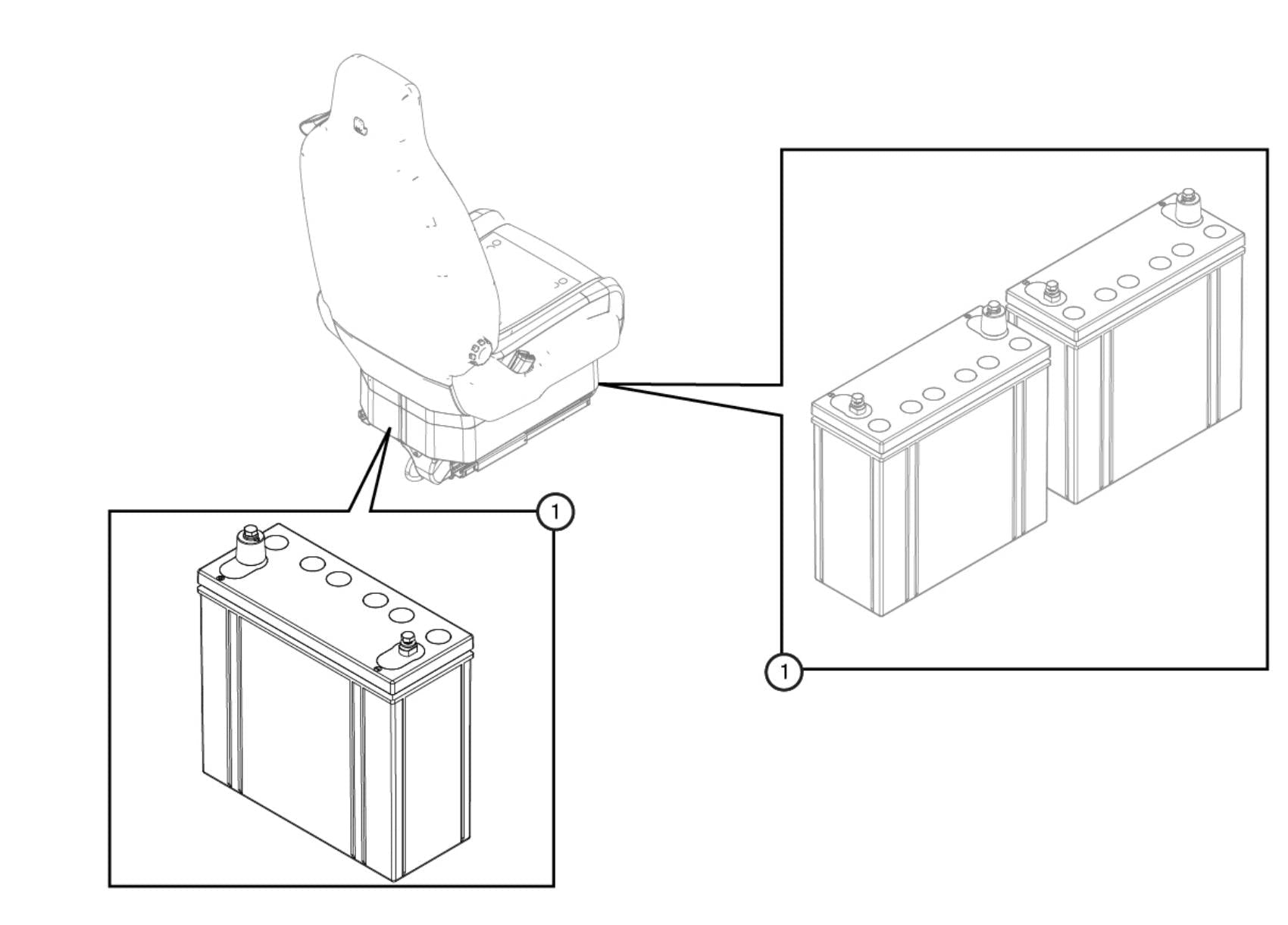 7864 12V Batteries, Battery, 12V